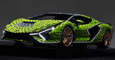 LEGO'nun gerçek boyutlu Lamborghini modeli
